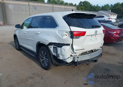 2019 Toyota Highlander Xle from USA, damaged, VIN 5TDJZRFH0KS592849